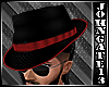 Gangster Black Red Hat