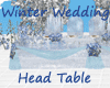 Winter Wedding HeadTable
