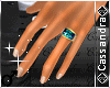 [C] Aquamarine Ring L
