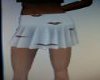 White Red Mini Skirt