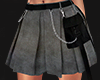$ pleat skirt grey