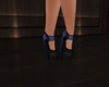 {F} PVC Heels Blue