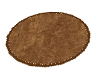 brown round rug