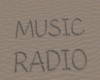 Radio-Text sign in sand