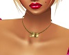 gold two ring necklace