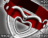 Choker Heart Red