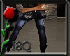 *8Q*Skull Blue Jeans 
