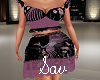 Mauve/Flower Ruffle