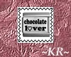 chocolate lover stamp