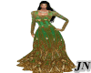 J*Anarkali Green Dress