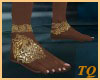 ~TQ~gold tattooed feet M