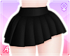 A| Black Pleated Skirt
