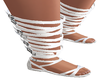 (J) White Roman Sandals