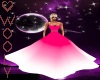 Ballroom gown pink white