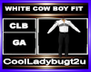 WHITE COW BOY FIT