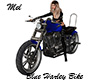 Blue Harley Bike