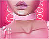 ɳ Pink Plastic Choker