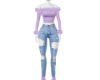 Lilac Fit Jeans