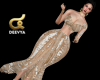 ๔ Gold Party Dress