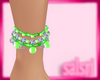 Green Ankle Jewels