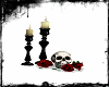 Romance candles+skull