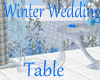 Winter Wedding Tables