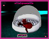 furry big egg bed white