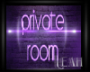 xLx Private Room Sign