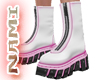 Zip Boot White NEO Pink