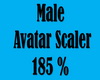 Male Avatar Scaler 185%