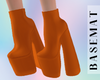 B|Lizzy Orange Boots ✿