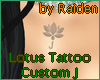 Lotus tattoo custom J