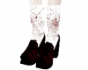 bloody platform loafers