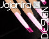 pink tips  nails  long