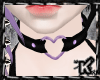 |K| Heart Choker Lilac
