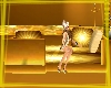 (VM) Gold chunky lounger