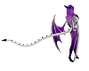 Purple/White Demon Tail