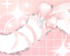 ♡ Pink and White Tail