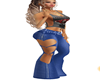 Blue Heart Pants