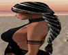 black&white ponytail
