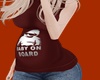 Pregnant brown blouse