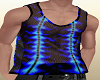 Black n blue Flamed Tank