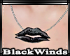 BW| Black Lips Necklace