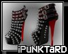 iPuNK - Red Pearl Boots