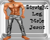 Straight Leg Jeans Grey