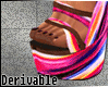 ~TL187~Colored Sandals