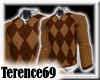 69 Sweater Argyle-BrnWht