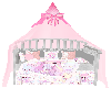 pink anime crib