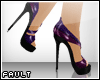 f! purple & black heels.