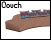Brown Curve Couch